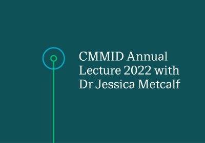 事件卡与文本覆盖:CMMID年度讲座与杰西卡·梅特卡夫博士2022