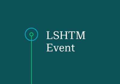 事件卡对蓝绿色背景与文本覆盖，说LSHTM事件